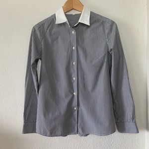 Muji Striped Button-Down